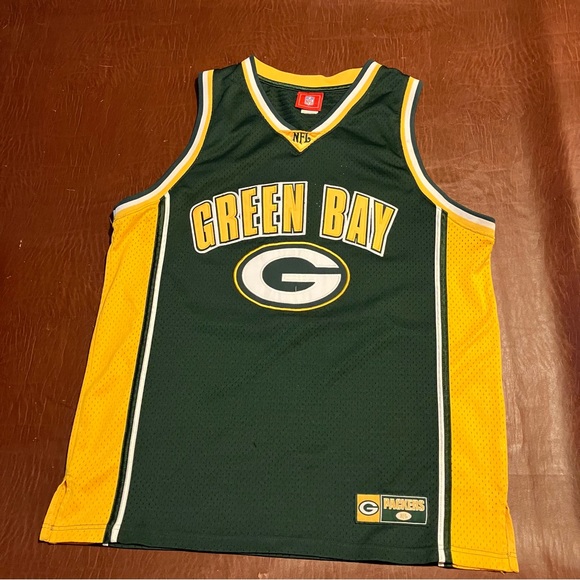 NFL Shirts Green Bay Packers Basketball Tank Jersey Vtg Nfl Y2k 0s